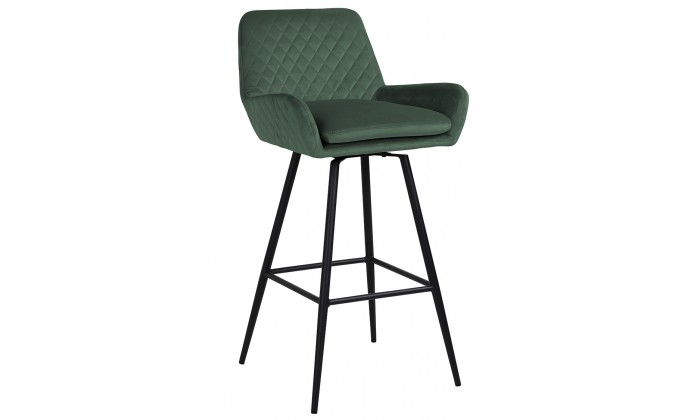 Tabouret Linsey pivotant Green Velvet