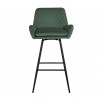 Tabouret Linsey pivotant Green Velvet