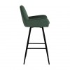 Tabouret Linsey pivotant Green Velvet