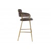 Tabouret de bar Angelica Stone velvet fire retardant