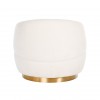 Chaise pivotante Teddy White teddy / Bushed gold