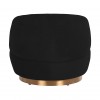 Chaise pivotante Teddy Black teddy / Brushed gold