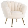 Chaise enfant Charly White teddy / Gold