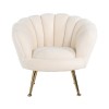 Chaise enfant Charly White teddy / Gold