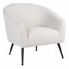 Fauteuil Inova White Bouclé / Black