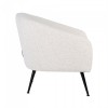 Fauteuil Inova White Bouclé / Black