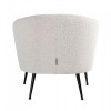 Fauteuil Inova White Bouclé / Black