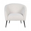 Fauteuil Inova White Bouclé / Black