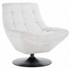 Fauteuil pivotante Richelle White Bouclé