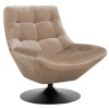 Fauteuil Chaise pivotante Richelle Sand Velvet