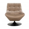 Fauteuil Chaise pivotante Richelle Sand Velvet