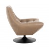 Fauteuil Chaise pivotante Richelle Sand Velvet