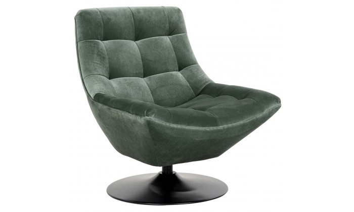 Fauteuil pivotante Richelle Jade Velvet