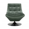 Fauteuil pivotante Richelle Jade Velvet