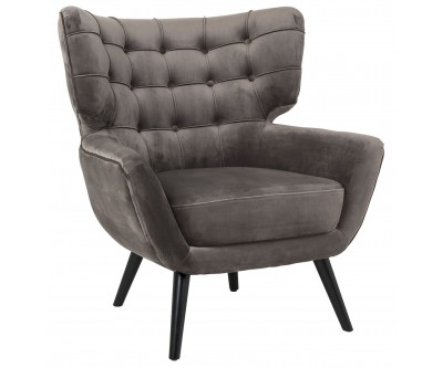 Fauteuil Emily Stone velvet