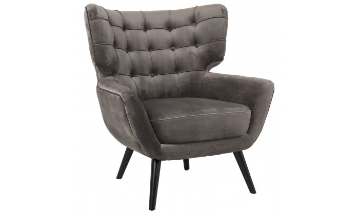 Fauteuil Emily Stone velvet