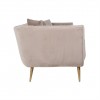 Canapé Huxley Khaki velvet / Brushed gold