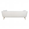Canapé Huxley White Bouclé / Brushed gold