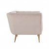 Fauteuil Huxley Khaki velvet / Brushed gold