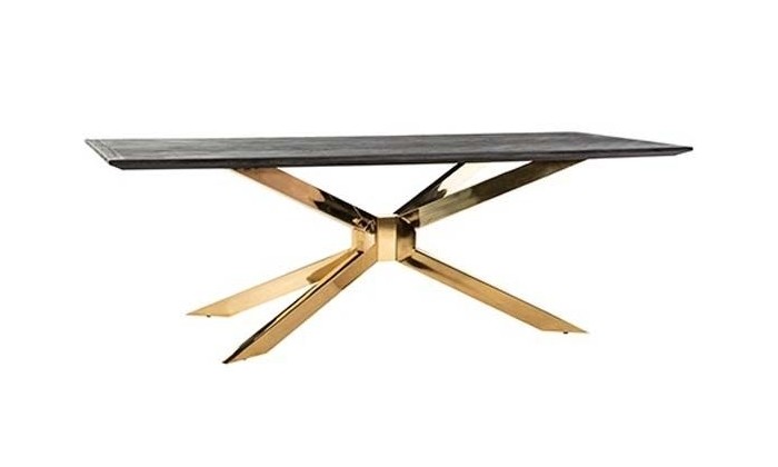 Table à manger gold design Blackbone Matrix gold