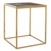 Table d'appoint d'angle Blackbone gold 50x50