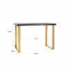 Table de bar haut Blackbone gold 160