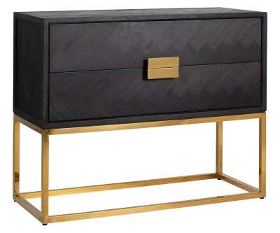 Commode Blackbone gold avec 2-tiroirs