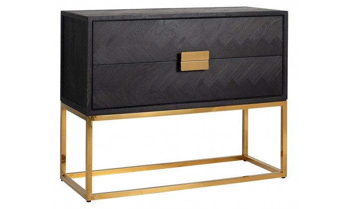 Commode Blackbone gold avec 2-tiroirs