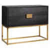 Commode Blackbone gold avec 2-tiroirs