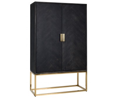 Bar Armoire murale Présentoir Blackbone gold 2-portes