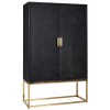 Bar Armoire murale Présentoir Blackbone gold 2-portes