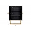 Bar Armoire murale Présentoir Blackbone gold 2-portes