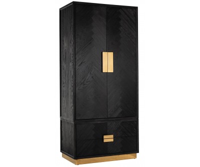 Bar Présentoir Armoire Blackbone gold avec 2-portes 2-tiroirs