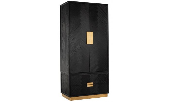 Bar Présentoir Armoire Blackbone gold avec 2-portes 2-tiroirs