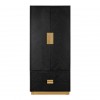 Bar Présentoir Armoire Blackbone gold avec 2-portes 2-tiroirs