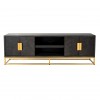 Meuble TV 185 Blackbone gold 4-portes Commode