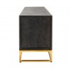 Meuble TV 185 Blackbone gold 4-portes Commode