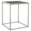 Table d'appoint angle Blackbone silver 50x50