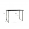 Table de bar haut Blackbone silver 160