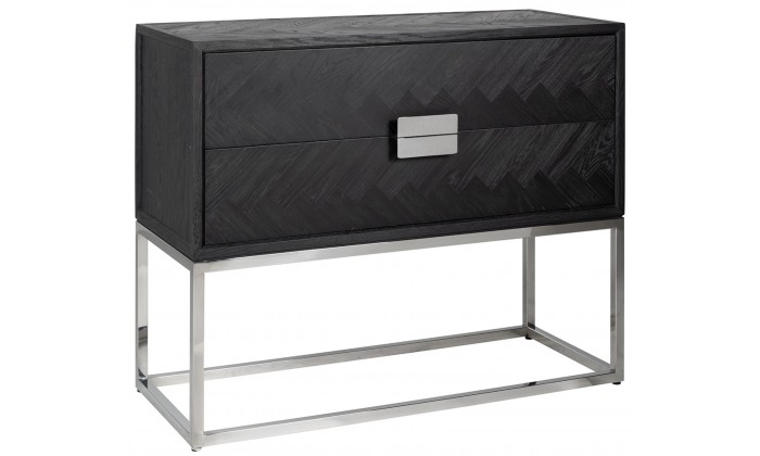 Commode Blackbone silver 2-tiroirs