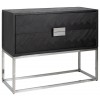 Commode Blackbone silver 2-tiroirs