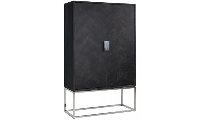 Bar Armoire murale Présentoir Blackbone silver 2-portes