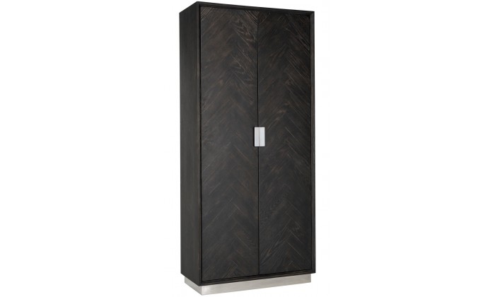 Bar Armoire Présentoir Blackbone silver 2-portes haut