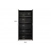 Bar Armoire Présentoir Blackbone silver 2-portes haut