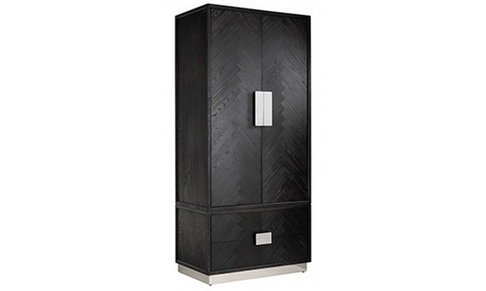 Bar Armoire Blackbone silver 2-portes 2-tiroirs