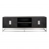 Meuble TV 185 Blackbone silver 4-portes