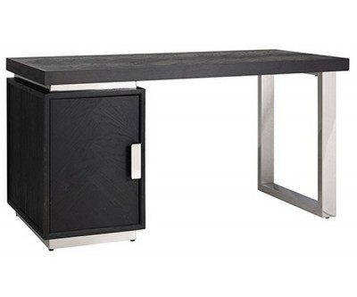 Bureau Desk Blackbone silver 1-porte