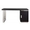 Bureau Desk Blackbone silver 1-porte