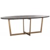 Table à manger Eettafel Blackbone Brass ovaal 230