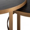 Table de salon Blackbone brass set de 2